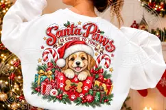 Trending Christmas PNG, Santa Paws PNG Product Image 2