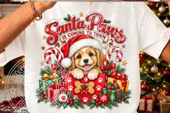 Trending Christmas PNG, Santa Paws PNG Product Image 3