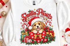 Trending Christmas PNG, Santa Paws PNG Product Image 4