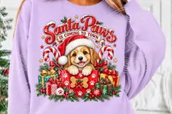 Trending Christmas PNG, Santa Paws PNG Product Image 5