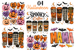 Trending Halloween PNG, Spooky Season PNG, Cute Pumpkin PNG Product Image 1