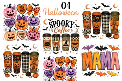 Trending Halloween PNG, Spooky Season PNG, Cute Pumpkin PNG Product Image 1