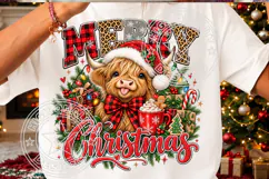 Trending Christmas PNG, Highland Cow PNG Product Image 3