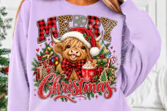 Trending Christmas PNG, Highland Cow PNG Product Image 5