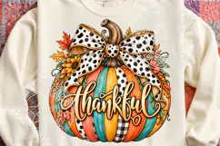 Trending Thankful PNG, Pumpkin Sublimation PNG Product Image 1