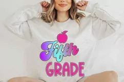 5th Grade Teacher png, Back to School School Sublimation Product Image 7