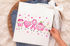 Trendy Breast Cancer Awareness Doodle Png,Cute Breast Cancer Product Image 3