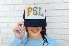 Retro PSL cut file with varsity typography and soft autumn color palette designed for DIY shirts, mugs, and seasonal crafts.