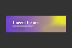 Trendy grainy background horizontal banner advertising Product Image 1