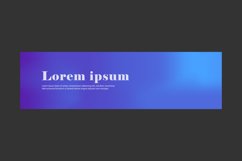 Trendy grainy background horizontal banner design Product Image 2