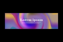 Trendy modern grainy gradient vibrant abstract horizontal Product Image 2