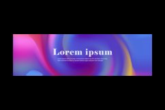 Trendy modern grainy gradient vibrant abstract horizontal ad Product Image 2