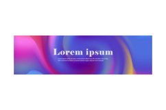 Trendy modern grainy gradient vibrant abstract horizontal ad Product Image 1