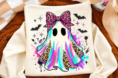Trendy Neon Ghost Png, Retro Halloween Coquette Ghost Png Product Image 2
