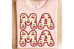 Trendy Retro Mama PNG - Cherry Berry First Png Product Image 1