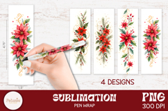 TRENDY CHRISTMAS PEN WRAPS SUBLIMATION PNG BEING USED AS PRINT PEN FOR PERFECT CHRISTMAS GIFTS