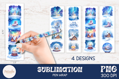 TRENDY CHRISTMAS PEN WRAPS SUBLIMATION PNG BEING USED AS PRINT PEN FOR PERFECT CHRISTMAS GIFTS