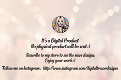 Nail Tech Sublimation PNG Red Gold Beauty Tools Design Product Image 9