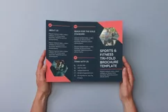 Sports and Fitness Tri-Fold Brochure Canva Template Product Image 3
