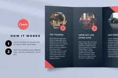 Sports and Fitness Tri-Fold Brochure Canva Template Product Image 2