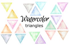WATERCOLOR CLIPART triangles Product Image 1