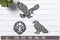 Tribal Eagle Silhouette Bird SVG