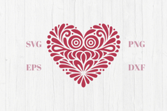 Floral heart SVG Product Image 1