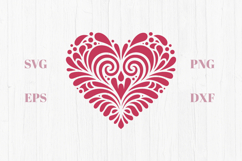 Tribal geometric heart SVG Product Image 1