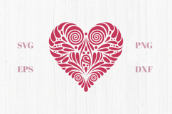 Floral heart SVG Product Image 1