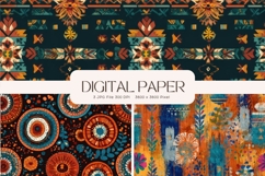 Tribal Fabric Texture Background Bohemian Wallpaper_25 Product Image 1