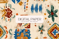 Tribal Fabric Texture Background Bohemian Wallpaper_30 Product Image 1