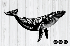 Tribal Whale SVG, Whale SVG, Animal SVG Product Image 1