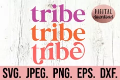 Tribe Retro SVG - Bachelorette Shirt SVG - Bride Tribe SVG Product Image 1