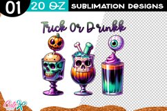 Trick Or Drink Sublimation Clipart