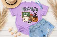 Trick or Teach Halloween PNG, Teacher Ghost Sublimation Product Image 3