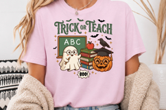 Trick or Teach Halloween PNG, Teacher Ghost Sublimation Product Image 4