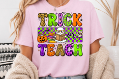 Trick or Teach Halloween Sublimation, Teacher Ghost Design Product Image 4
