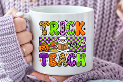 Trick or Teach Halloween Sublimation, Teacher Ghost Design Product Image 5