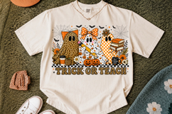 Trick or Teach Png, Leopard Pumpkin Ghost PNG Product Image 2