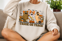 Trick or Teach Png, Leopard Pumpkin Ghost PNG Product Image 3
