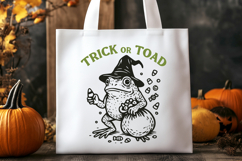 Trick or Toad SVG | Funny Halloween Frog PNG | Toad Witch Product Image 2