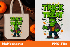 Funny Trick or Treat Bag| Halloween Sublimation Bundle Product Image 2