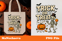 Funny Trick or Treat Bag| Halloween Sublimation Bundle Product Image 8