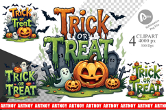 Trick or Treat Clipart Product Image 1