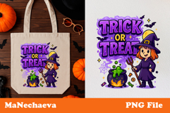 Funny Trick or Treat Bag| Halloween Sublimation Bundle Product Image 13
