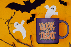 Trick or Treat Halloween Graffiti Typography SVG Vector Product Image 3