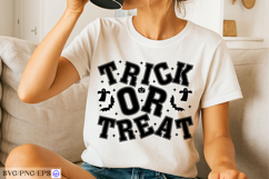Trick or Treat SVG, Classic Halloween Quote Design Product Image 3