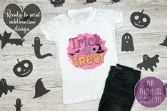 Trick or Treat PNG | Kids Halloween Sublimation Design Product Image 2