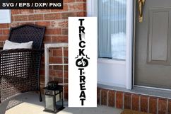 Trick or treat SVG - Halloween Porch Sign Design Product Image 1