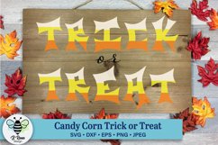 Candy Corn Style Treat or Treat SVG | Halloween SVG Product Image 1